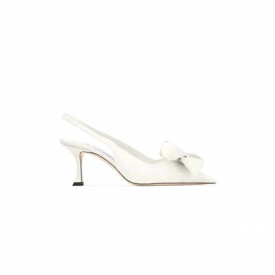 JIMMY CHOO STAZ SLING BACK 70 LATTE LEATHER PUMPS STAZSB70GKT